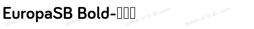 EuropaSB Bold字体转换